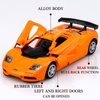 TOKAXI 1/36 Scale Mclaren F1 Diecast Cars Models,Pull Back Vehicles Mclaren Toy Cars,Cars Gifts for Boys Girls Orange