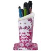 PG6 Plush Lined Eyeglasses Holder Stand Case Protective Glasses Case for Desks, Plum Blossom