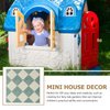 Toyvian Dollhouse Mosaic Floor Tile Miniature Kitchen Bathroom Flooring Wallpaper Mini Floorboard Doll House Assesseries Decorations