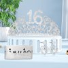 Sweet 16th Birthday Gifts for Girls,16th Birthday Tiara and Sash,Birthday Gift for 16 Year Old Girls,16 and Fabulous Sash,16th Birthday Crown,16th Birthday Party Favors,16th Birthday Decorations