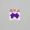Set of 7 Purple & Orange Felt Bows Alligator Clip or French Barrette (Alligator Clip Right)
