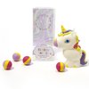 Two's Company Gift Box-PVC/EVA Rainbow Sneezes Unicorn Air Powered Foamball Toy
