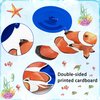 42 Pieces Sea Animals Hanging Swirl Decorations，Ceiling Decor Ocean Themed Party，Tropic Fish Beach Party Favors Supplies