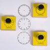 READY 2 LEARN Analog Clock Stamps - Set of 3 - Wooden Stamps for Telling Time Activities and DIY - Use for Flashcards, Worksheets, Invitations, Albums and Scrapbooks