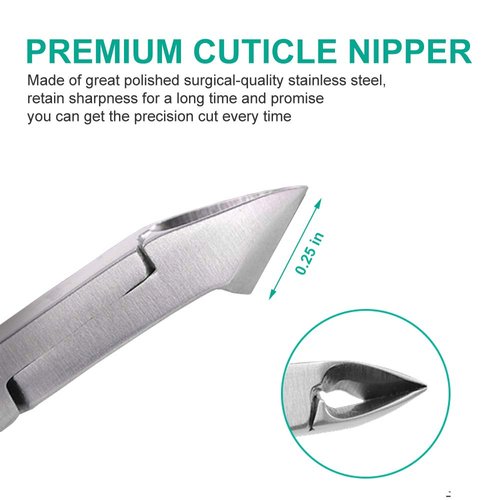 IVON Cuticle Trimmer, Non-Slip Professional Cuticle Nipper Stainless Steel Cutter