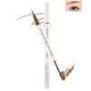 Brown Liquid Eyebrow Pen Tinted Brow Gel,2Pcs 2-in-1 Brow Glue & Microblading Liquid Eyebrow Eyeliner Pencil,Fast Sculpt Fill in Brow,Longlasting Waterproof Eye Makeup Pen,Eyebrow Filler for Women-02#