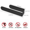 HUFEEOH Hand Towel Holder - Self Adhesive Bathroom Towel Bar Stick on Wall - SUS 304 Stainless Steel Brushed - Black