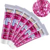 SUMEITANG 6PCS Red Face Body Glitter Gel，Holographic Chunky Sequins Body Glitter Paint for Party Singer Concerts Music Festival Rave Accessories for Girls Women Face Body DIY Sparkling Makeup
