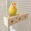 KeaJuidy Bird Wooden Block Chewing Toy Parrot Chewing Toy Wood Toys Foraging Training Toys for Small Animals Shredding Biting Wood Bird Cage Accessories Teething Toy for Lovebird Parakeets Cockatiels