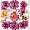 OBUSATT 96Pcs Cheerleader Party Supplies Cheerleading Paper Plates Napkins Gymnastics Party Decorations Girls' Birthday Dinnerware Party Favor Tableware Serves 24
