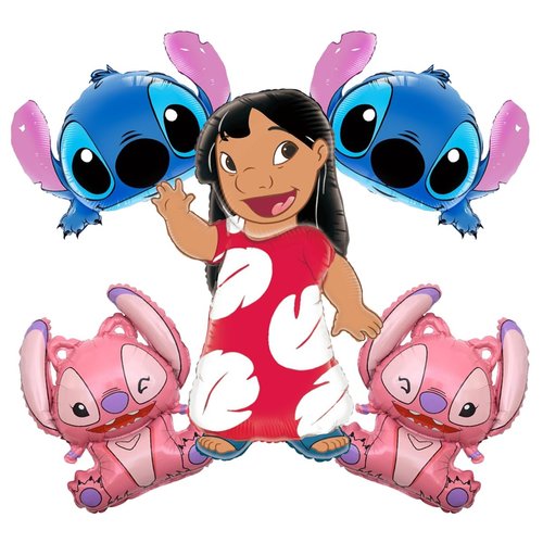 Lilo and Stitch Balloon, Luau Party Decorations, Lilo Foil Balloons for Girl Birthday Party Decoration