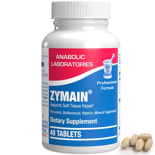 Bromelain Supplement for Soft Tissue Injuries - 40 Tablets - Vitamin C, Zinc, Citrus Bioflavonoid...