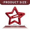 10PCS Star Snap Hair Clips Y2K Star Hair Clips Red Metal Hair Barrettes for Girls Women, Valentine's Day Cute Y2K 2000s Star Hairpins Headpieces Non-Slip Hair Accessories for Thin Thick Hair