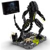 itshWOee Xenomorph Building Blocks Set, Xenomorph Action Figure Building Sets for Adults with Support Base and Little Facehugger, Horror Gifts for Fans Friends Birthday Christmas Halloween