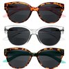 Bifocal Sunglasses for Women Reader Sunglasses Classic Retro Style Sun Protection Outdoors Eyewear -+4