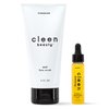Cleen Beauty Glow Essentials Skincare Set | Acai Face Scrub + Vitamin C Papaya Glow Serum | Exfoliating Face Wash with Brazil Nut Oil & Avocado Oil | Brighten and Moisturize | Vegan Skin Care
