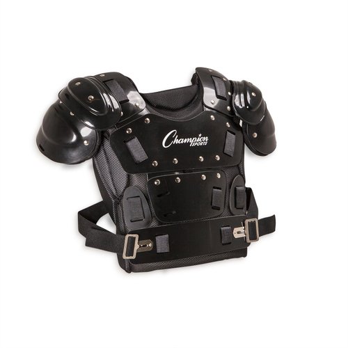 Champion Sports 13" Outside Plastic Shield Pro Model Umpire Chest Protector - Soft Foam Padded Chest Protector - Adult