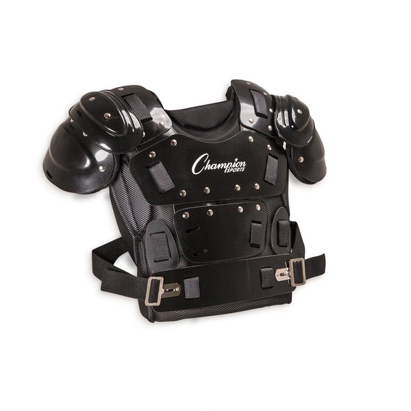 Champion Sports 13" Outside Plastic Shield Pro Model Umpire Chest Protector - Soft Foam Padded Chest Protector - Adult