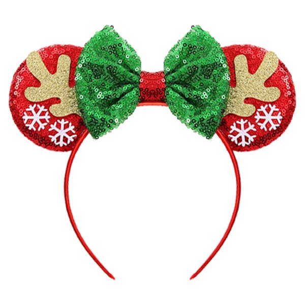 Christmas Headband, Christmas Reindeer Antlers Headband, Sequin Christmas Antlers Headband Hair hoop, Christmas Headbands for Women Costume Accessory, Christmas Party Supplies