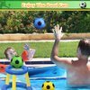 5" Foam Mini Soccer Balls for Kids Adults, Soft Squishy Slow Rising Soccer Goal Toys for Goal Sets, 3PCS Sensory Stress Ball for Office, Swimming Pool Beach Balls, Indoor Outdoor Sport Gift (Rainbow)
