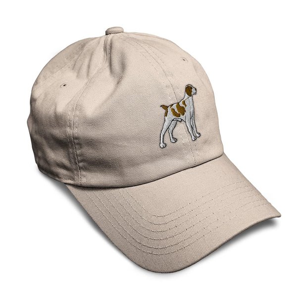 Soft Baseball Cap Brittany Spaniel Embroidery Dogs Brittany Spaniel Twill Cotton Grouse Dad Hats for Men & Women Stone Design Only