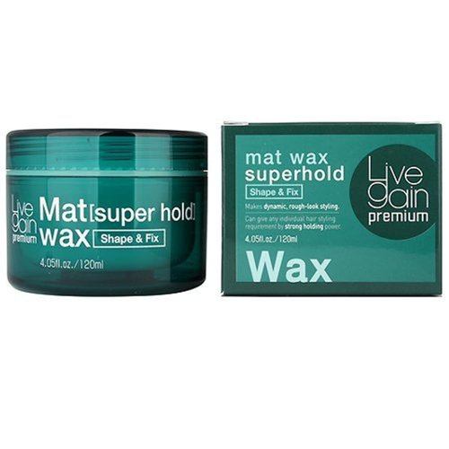 Livegain Premium Mat Wax Superhold 4.05 fl.oz.(120ml) Matte Hair wax Strong Hold