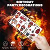 96 PCS Firefighter Fireman Temporary Tattoos Sticker Car Fire Truck Themed Birthday Party Decorations Favors Supplies Gifts Boys Girls Baby Shower Adult Cute Tattoo School Prizes Reward Themed