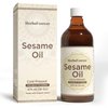 HerbsForever Sesame Oil – Helps to Reduce Vatta (Air) – Helps in Pain & Joints Swelling – Cold Pressed Premium Oil – Non GMO, Organic, Vegan – 16 fl oz – 474 ml