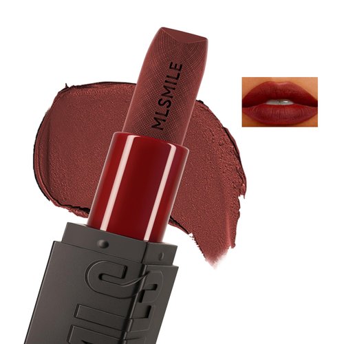 Easilydays Brown Matte Lipstick, Nude Velvet Matte Lip, Long-Lasting Vibrant Color Waterproof 24Hours, Soft Creamy Texture like Cloud, Cruelty-Free, Fall Lip Color Makeup for Women, 06 CoCo Brown Red#