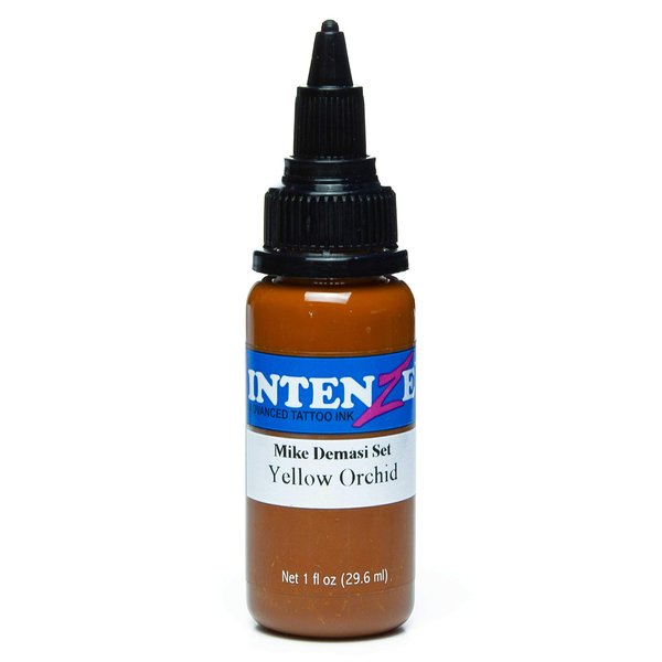 Intenze Tattoo Ink Color Portrait Series by Mike Demasi Yellow Orchid 1 oz