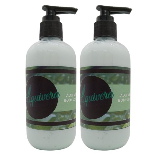 Liquivera Black Currant & Rose Scented Body Lotion with Aloe Vera, 8 Oz (2 Pack)