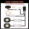 NAOEVO Wiring Harness 12FT, Specially Customized for NAOEVO 6 Modes LED Light Bar, 12V 40A Relay for Switching Between Different Modes -2 Leads