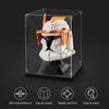LILIKAKA Acrylic Display Case for Lego Helmet, 7x7x9inches (18x18x23cm), Suitable for Lego Helmet 76285 75349 75328 75304 75350 75351 75327 76187 76182 76199 etc.
