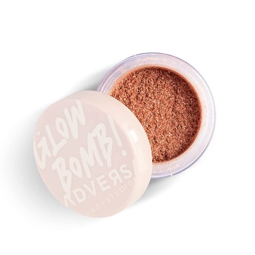 ADVERSA - Highlighter Makeup - GLOW BOMB Collection - Illuminating Powder, VEGAN Face Makeup, Powder Makeup, Beauty & Personal Care - Cruelty Free, Gluten & Paraben Free - Color Rose Gold