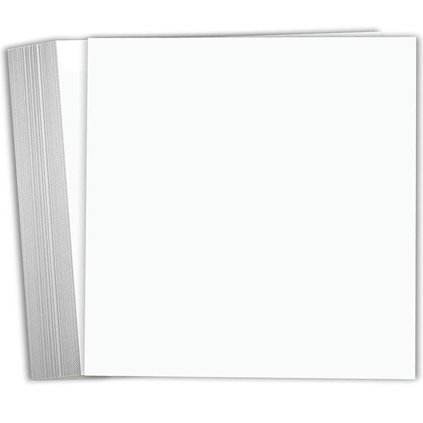 Hamilco White Cardstock Scrapbook Paper 12x12 65lb Card Stock – 25 Pack