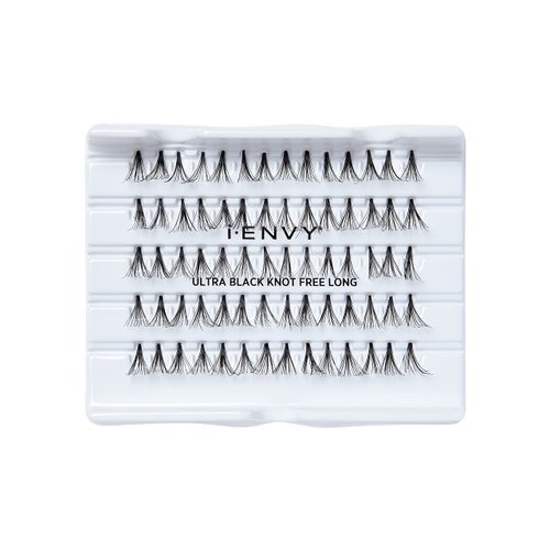 i-ENVY bu KISS Ultra Black Knot Free Individual Lashes (Long) Multi Pack 4 Tray 280 Lashes