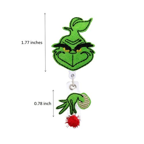 Christmas Badge Reel, Nurse Badge Reel, Holiday Retractable Badge, Holiday ID Badge Holder, Nurse Badge Holder, Name Badge Holder