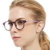 OCCI CHIARI Lightweight Designer Acetate frame Stylish Reading Glasses For Women (5006-Purple*2, 1.5)