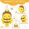 8 Pcs 5 Inch Stuffed Bees Plush Soft Bees Small Bee Stuffed Animal Realistic Cartoon Little Honey Bee Stuffed Toy Adorable Bee Doll for Bee Birthday Party Decorations DIY (Vivid Style)