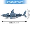 Neomoner Shark Building Blocks Party Favors, 2 in 1 Deep Sea Creatures Building Toy Set, Party Favor for Age 6-12 Years Old Boys & Girls Valentine's Day, Birthday (230pcs)