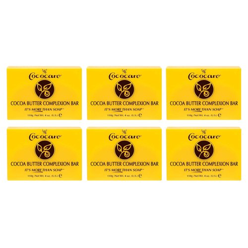 COCOCARE (VALUE PACK OF 6) COCOA BUTTER COMPLEXION BAR SOAP 4oz