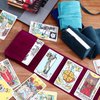 Zhengmy 4 Pieces Tarot Card Holder Tarot Bags Tarot Pouch Tarot Wrap Storage Holder Tarot Spread Cloth for Oracle Decks
