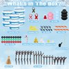 9 Pack Snowman Kit, Christmas Crafts DIY Snowman Kit, Build a Snowman Winter Christmas Activities Set Indoor, Snowman Creative Air Dry Modeling Clay Crafts Kit for Family School Party Favor Supplies
