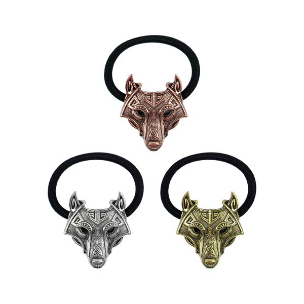 AUEAR, Brushed Metal Expandable Hair Cuff Ponytail Holder Elastic Hair Tie Cuff for Women Girls Thick Hair Rings Set (3 Pcs, Style 7)