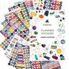 Clever Fox Planner Fitness Stickers Set - Monthly, Weekly & Daily Planner Stickers 16 Sheets Set of 841+ Unique Stickers (Fitness & Nutrition)