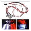 2Pcs Little 4 LEDs RC Car Light Headlights Taillight Kit for Traxxas Slash 4X4 2WD Rustler VXL 4Tec 2.0 Arrma HSP Tamiya Redcat RC4WD Axial SCX10 Truck Tank Crawler