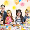 24Pcs Happy New Year Party Hats Crown 2025 for Adults Kids New Year Eve Caps Adjustable Paper Hats Cheers New Year's Party Classroom Supplies Decoration Favors,6 Styles