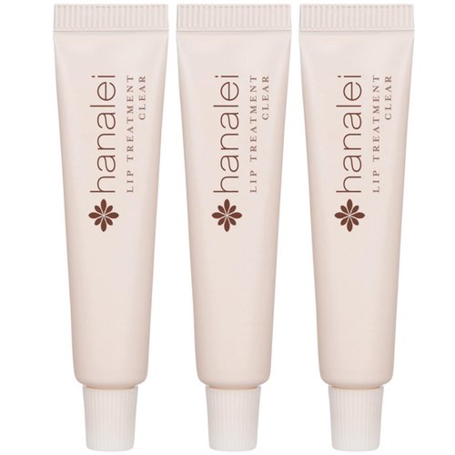 Cruelty-Free and Paraben-Free Lip Treatment to Soothe Dry Lips by Hanalei – Made with Kukui Oil, Shea Butter, Grapeseed Oil – Made in USA – Clear Travel-Size 3 Pack (5ml/5g/0.17oz x 3 tubes)