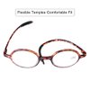 DOOViC Round Reading Glasses Flexible Lightweight Readers Glasses Fashion Design Tortoise for Men & Women +3.00 Strength