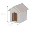 EXCEART Dollhouse Dog House 1/12 Dolls House Dog Kennel Miniature Dollhouse Garden Decoration Accessories